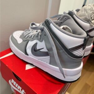 Nike women's Gray and White Sneakers